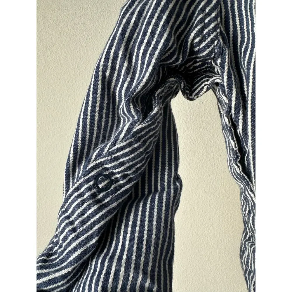 Vintage OshKosh B’Gosh Vestbak Hickory Stripe Overalls 18M Made USA Railroad